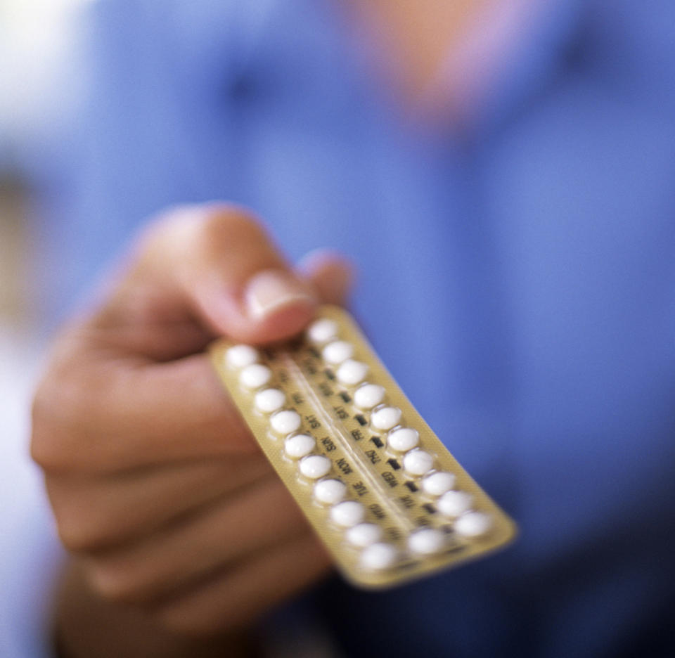 Stock image of a pack of birth control pills