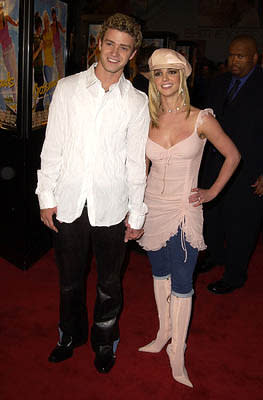 Justin Timberlake and Britney Spears at the Hollywood premiere for Paramount's Crossroads