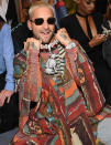 <p>Maluma shows off his unique jewelry on July 6 during the Jean-Paul Gaultier fashion show at Paris Fashion Week. </p>