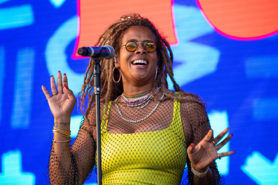 Kelis performs at the Mighty Hoopla Festival 2023 in London, England. Photo by Joseph Okpako/WireImage