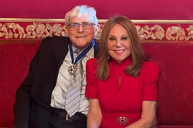 <p>Courtesy of Marlo Thomas</p> Phil Donahue and Marlo Thomas on May 3, 2024