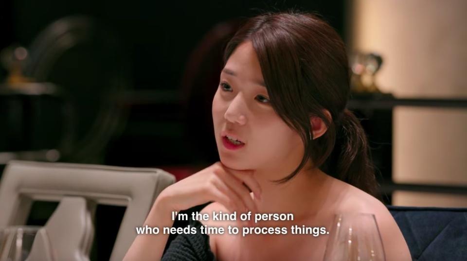 Ji-yeon says "I'm the kind of person who needs time to process things"