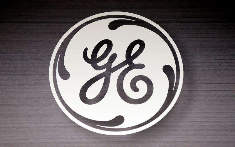 FILE PHOTO: The General Electric logo is seen in a Sears store in Schaumburg