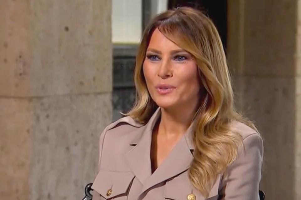 Melania Trump speaks to Fox News (Screenshot / Fox News)