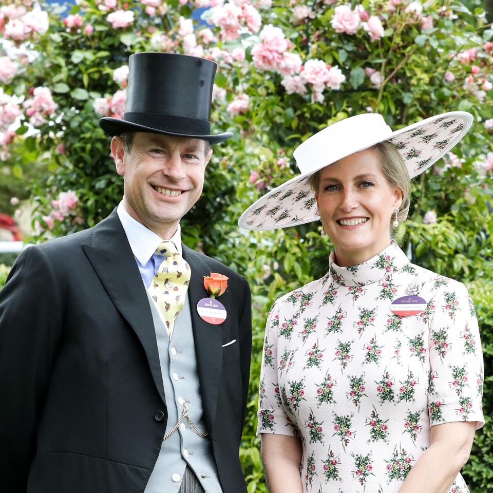 Prince Edward, Duke of Wessex and Sophie, Countess of Wessex pose for photographs ahead their 20th wedding anniversary 