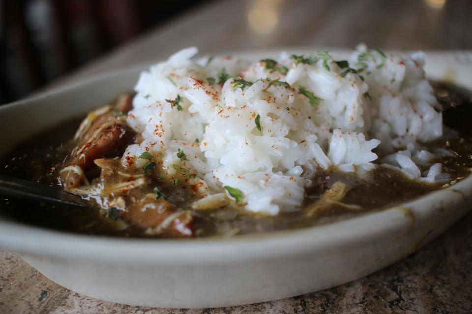 Gumbo at Orlandeaux's Cafe in Shreveport.