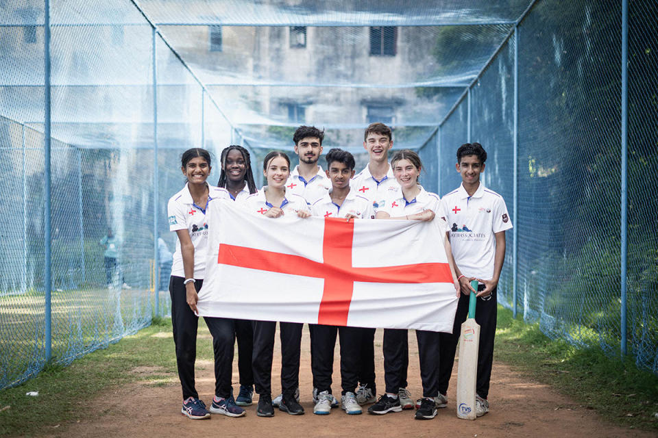 England team at Street Child Cricket World Cup