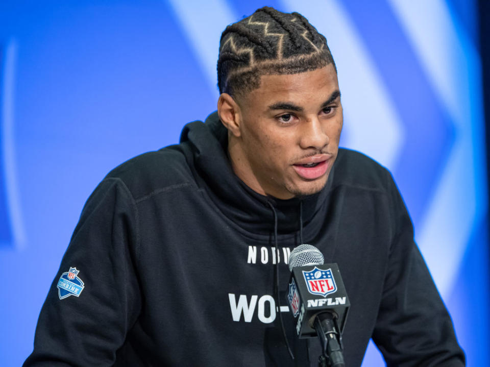 Keon Coleman, The Bills’ Rookie WR, Becomes Media Favorite After Talking About Loving Macy’s Deals, Waffle House And More During Presser | Photo: Michael Hickey/Getty Images