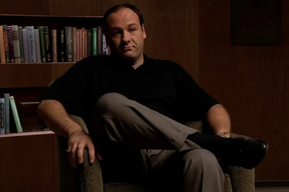 <div><p>"<i>The Sopranos</i> pilot was a masterpiece. It was able to convey both the humor and gravitas of the series, make you interested in the characters, and make you wonder how this whole 'mobster has a panic attack and goes to a shrink' thing is going to play out."</p><p>—<a href="https://www.buzzfeed.com/axj66" rel="nofollow noopener" target="_blank" data-ylk="slk:axj66;elm:context_link;itc:0;sec:content-canvas" class="link ">axj66</a></p></div><span> HBO</span>