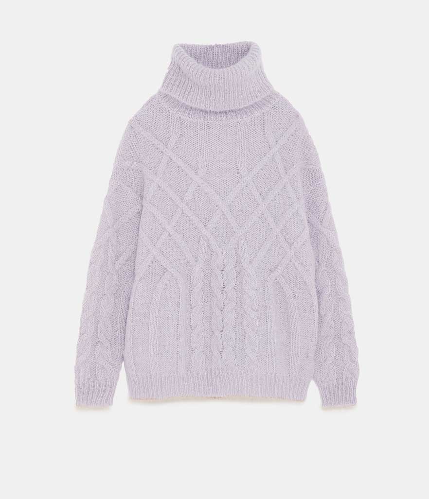 <p>Limited Edition Cable Knit Sweater, $100,<a rel="noopener" href="https://fave.co/2z0zxK9" target="_blank" data-ylk="slk:zara.com;elm:context_link;itc:0;sec:content-canvas" class="link "> zara.com</a> </p>