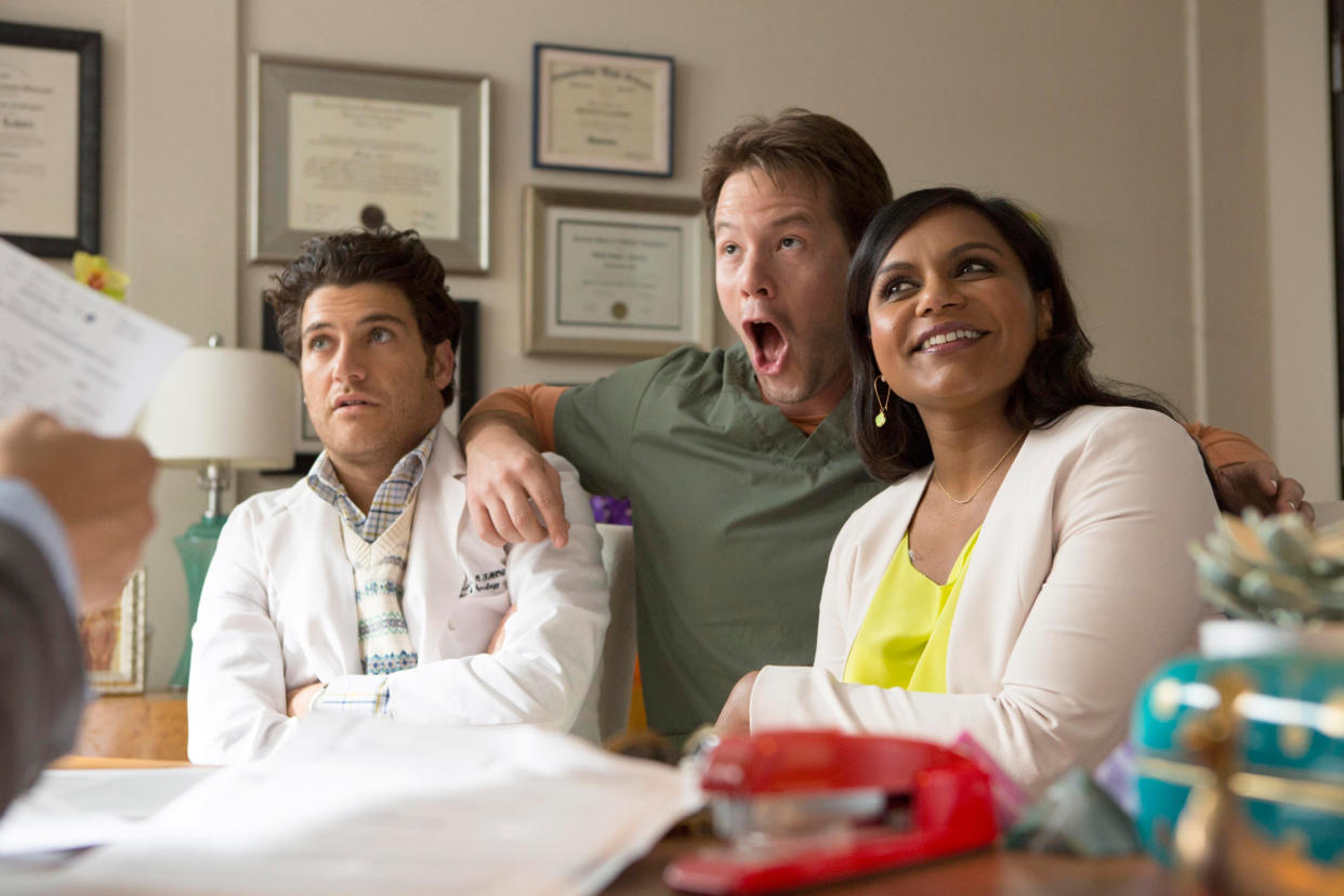 Ike Barinholtz co-stars with Chris Messina and Mindy Kaling on a 2014 episode of 
