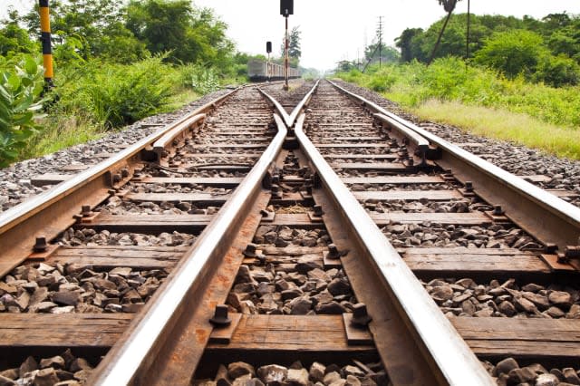 Drunk man tries to flag down passenger train Manchester