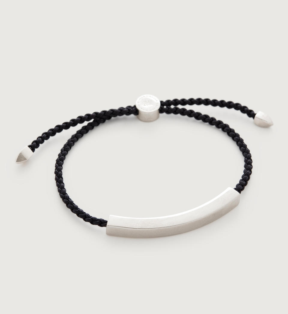 <p><a href="https://go.redirectingat.com?id=74968X1596630&url=https%3A%2F%2Fwww.monicavinader.com%2Fus%2Flinear-mens-friendship-bracelet%2Fsterling-silver-linear-large-mens-friendship-bracelet-black%3Fset_country%3DUS%26currency%3DUSD%26campaignid%3D15985350678%26accountid%3D5679296477%26gclid%3DCjwKCAjwjaWoBhAmEiwAXz8DBceHzSuYUvbqBXwt4sV_U4KwBFcPka582sLXYwczD2Cm9BkAQWXMAhoCFtoQAvD_BwE&sref=https%3A%2F%2Fwww.esquire.com%2Flifestyle%2Fg29352868%2Fpersonalized-gifts-for-men%2F" rel="nofollow noopener" target="_blank" data-ylk="slk:Shop Now;elm:context_link;itc:0;sec:content-canvas" class="link ">Shop Now</a></p><p>Linear Large Friendship Bracelet</p><p>monicavinader.com</p><p>$185.00</p>