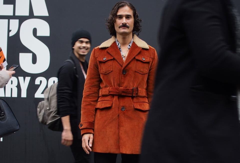 Mustaches aren’t new—but they’re having something of a style renaissance at Men’s Fashion Week.