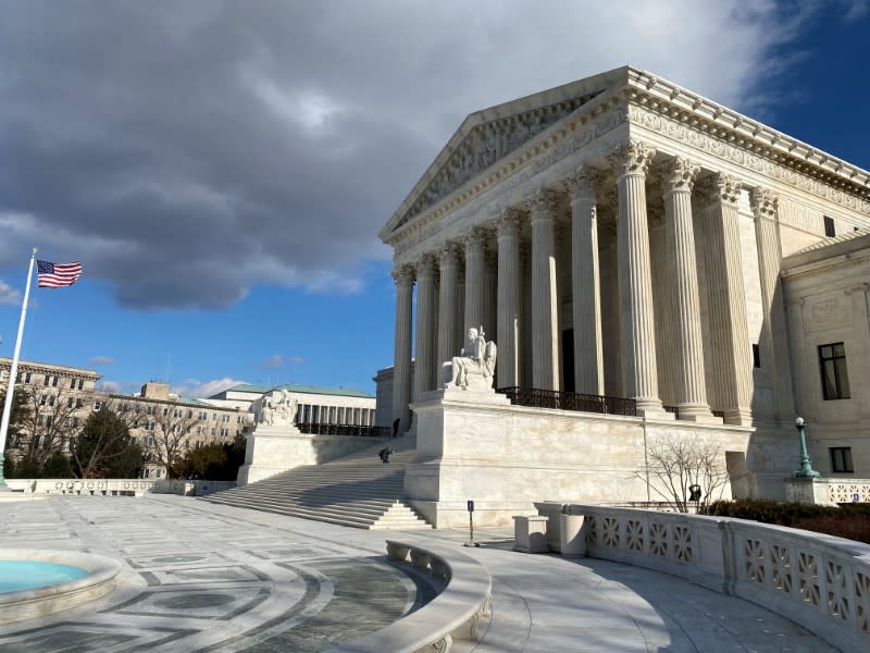 FILE PHOTO: The U.S. Supreme Court building is seen in Washington