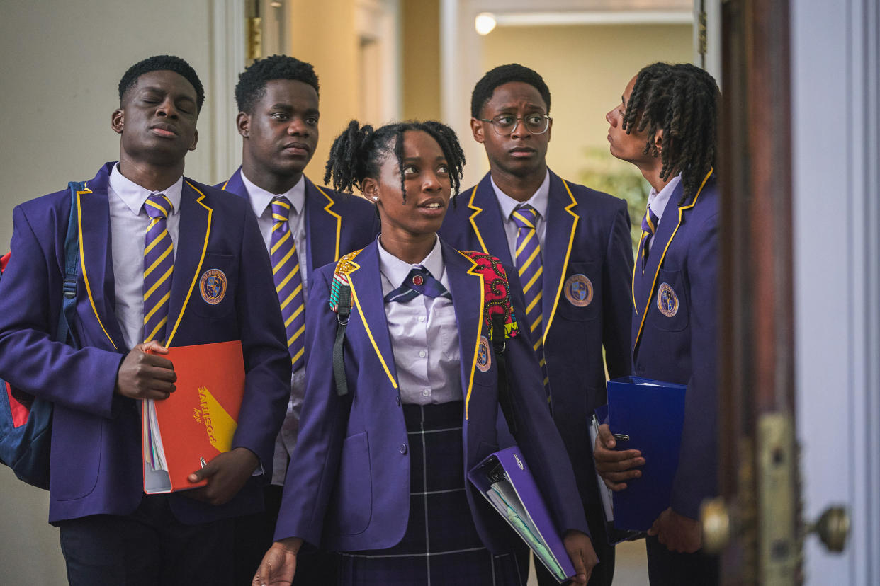 Boarders on BBC3 is a fish-out-of-water comedy drama that follows five black scholarship students at an elite public school. 