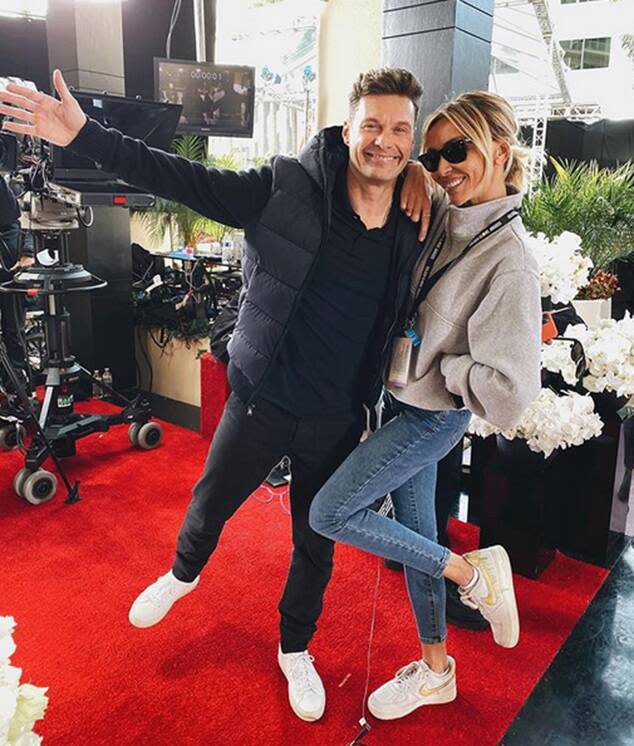 Ryan Seacrest, Giuliana Rancic, Pre Golden Globes 2020