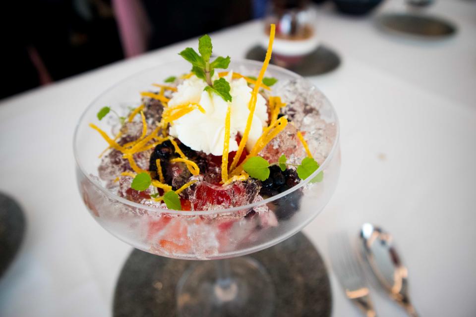 Champagne Jelly from the Dessert Trolley. (PHOTO: Zat Astha/Yahoo Lifestyle Singapore)