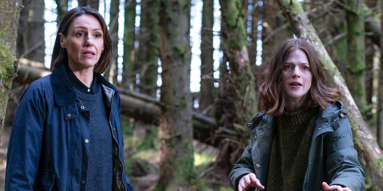 suranne jones as amy silva, rose leslie as kirsten longacre, vigil season 2