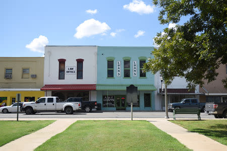 Local businesses are seen in downtown Carizzo Springs, Texas, U.S. September 5, 2018. Picture taken September 5, 2018. REUTERS/Callaghan O'Hare