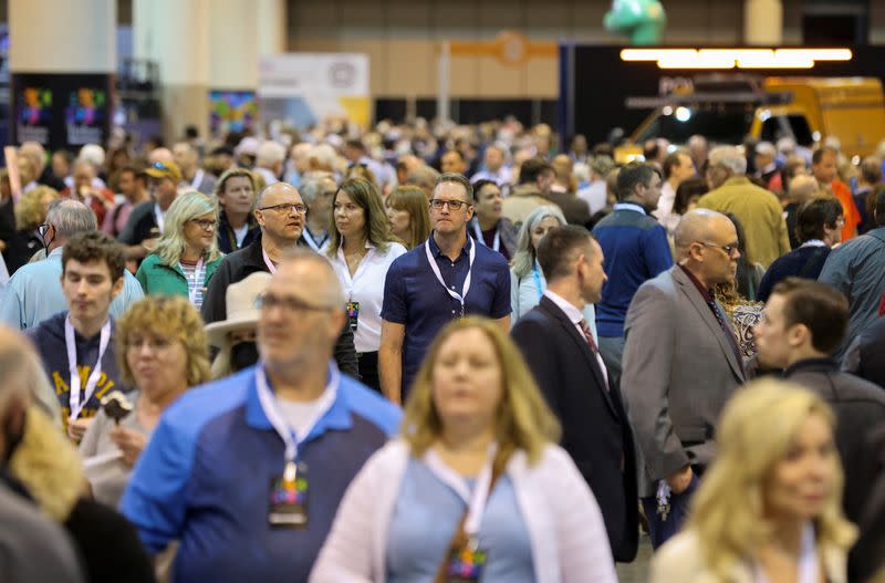 First in-person annual meeting since 2019 of Berkshire Hathaway Inc, in Omaha, Nebraska