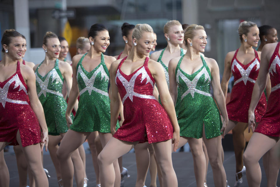 The Rockettes in their Christmas attire (Photo: Getty Images)