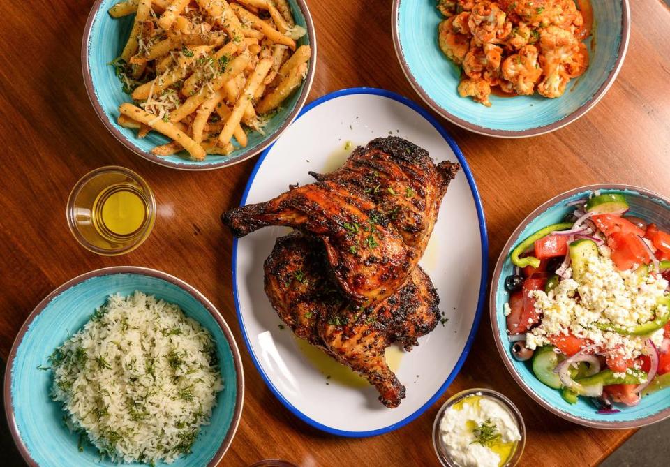 Illios Crafted Greek’s family meal helps you feed four people for $39.95.