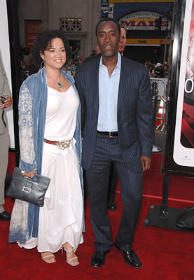 Don Cheadle and wife at the Los Angeles premiere of Warner Bros. Pictures' Ocean's Thirteen