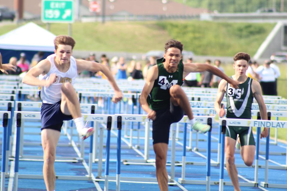 Madison's Isaac Brooks was the 110 and 300 hurdles regional runner-up.