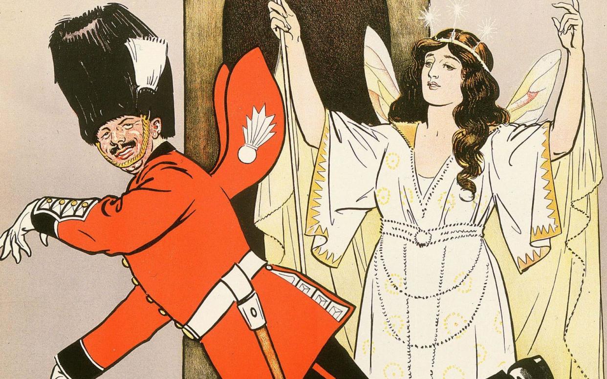 Detail from a poster for the D'Oyly Carte production of Iolanthe by Gilbert & Sullivan - Shutterstock