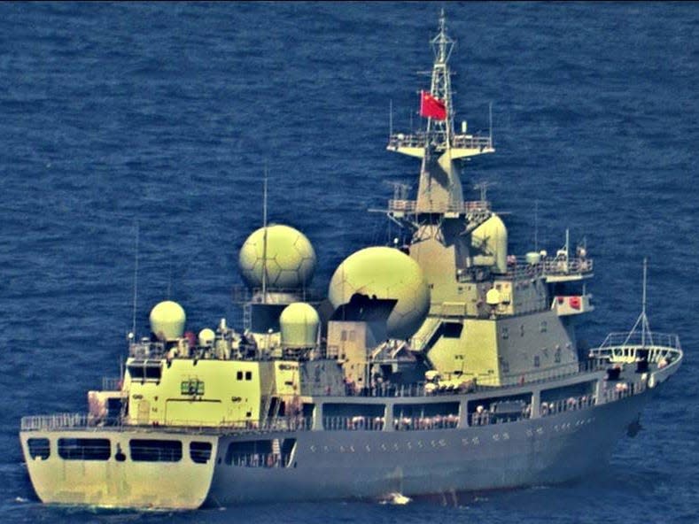 Chinese navy intelligence ship off Australia coast