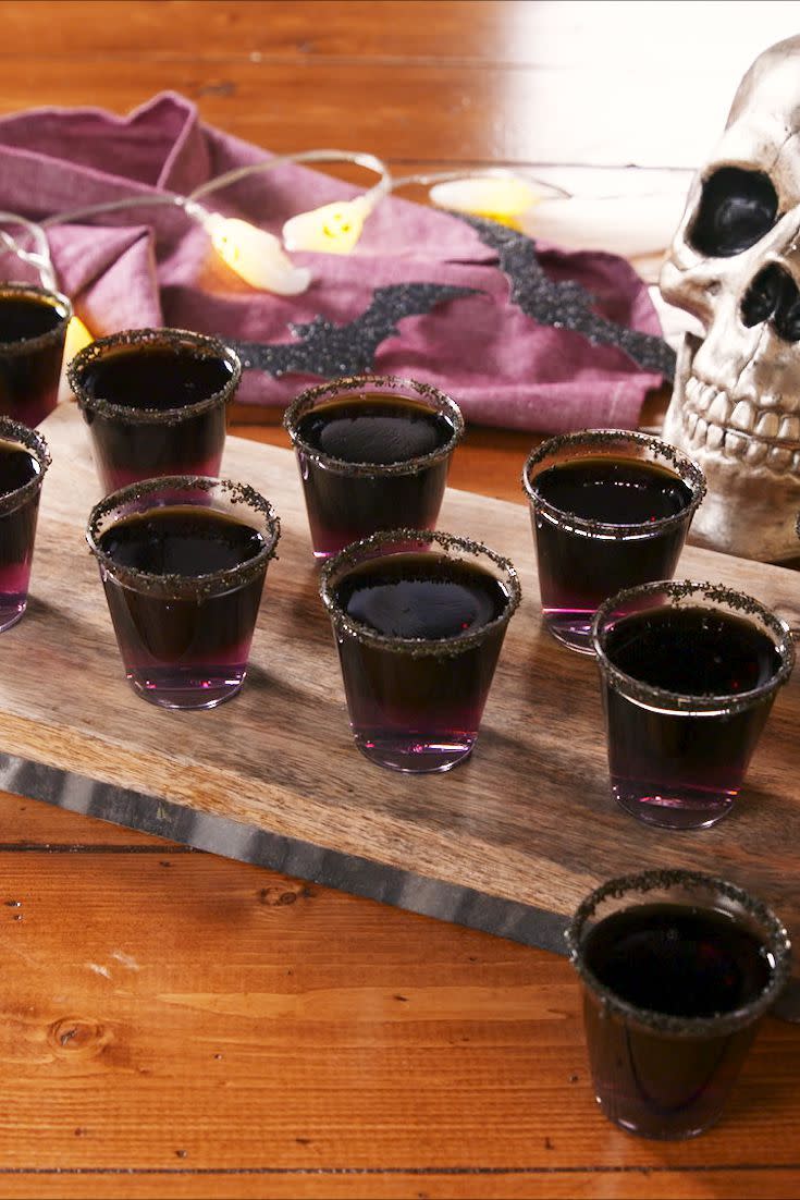 13) Black Magic Jello Shots