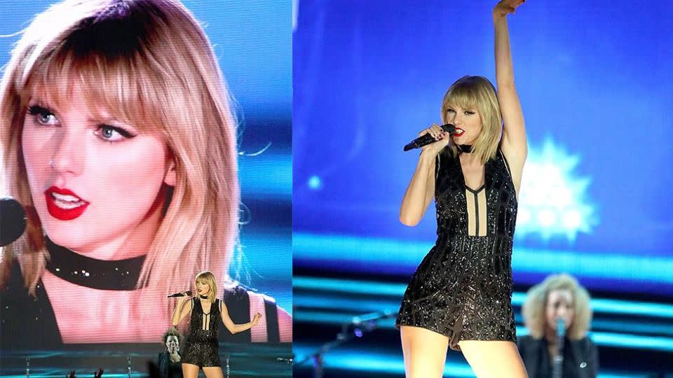 Taylor Swift gives her only concert of 2016 so far. Photo: Getty Images