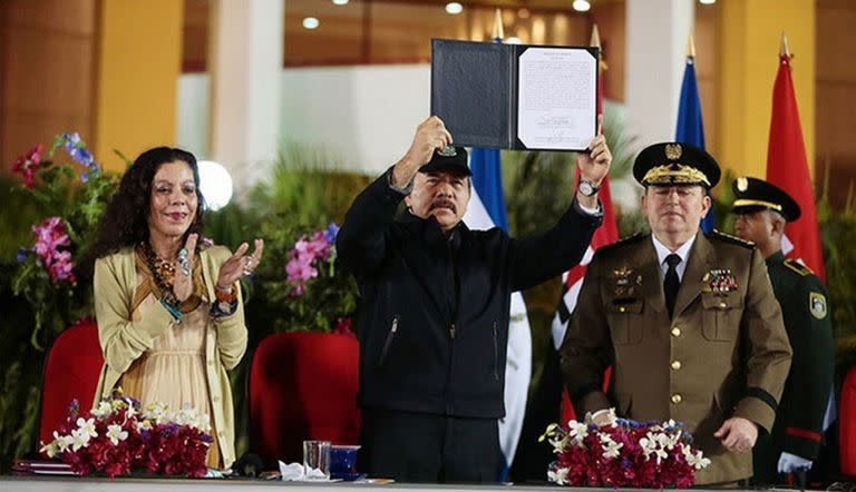 El presidente de Nicaragua, Daniel Ortega