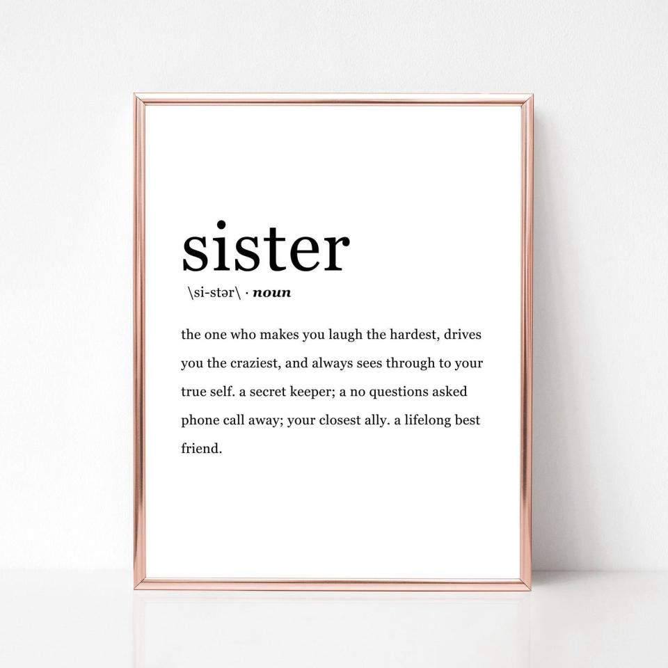 Sister Definition Print