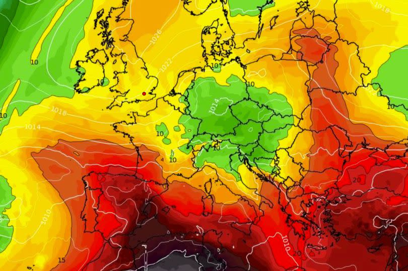 Weather forecast map