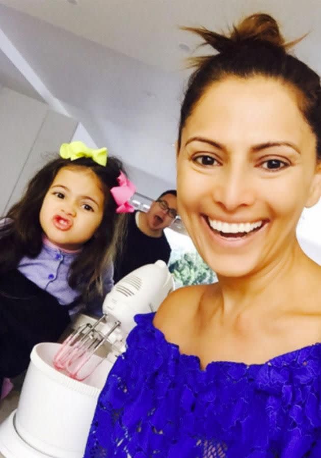 Sally is expecting her second child via surrogate in the US. Photo: Instagram/sallyobermeder