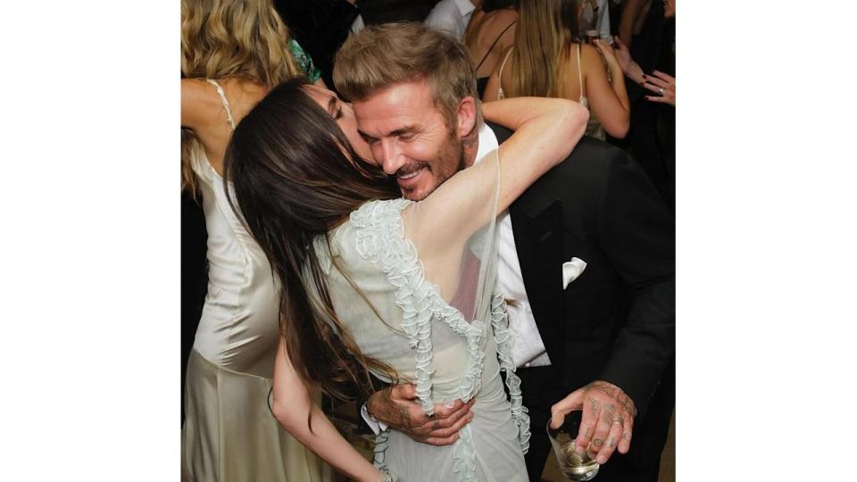 Victoria Beckham shared this unseen image from her 50th party to mark husband David's birthday