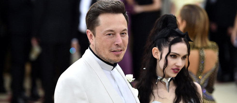 Elon Musk et Grimes en 2018.
