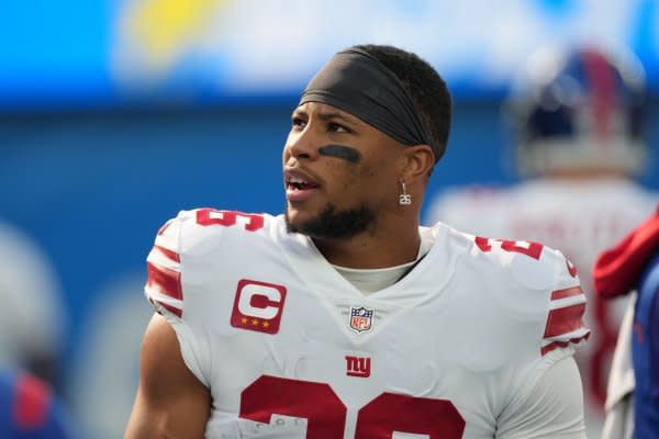 I would avoid selecting New York Giants running back Saquon Barkley in the Top 10 of fantasy football drafts. File Photo by Jon SooHoo/UPI