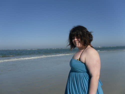 Walking on the beach in Saint Augustine, Florida, in 2008 or 2009. One of the happiest days I can remember, 220-ish pounds notwithstanding. (Photo: Photo Courtesy of Jamie Cattanach)
