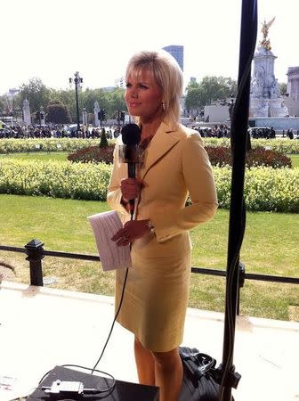 Former Fox News correspondent Gretchen Carlson is seen in an undated handout photo taken in London, Britain. Gretchen Carlson/Handout via REUTERS/Files