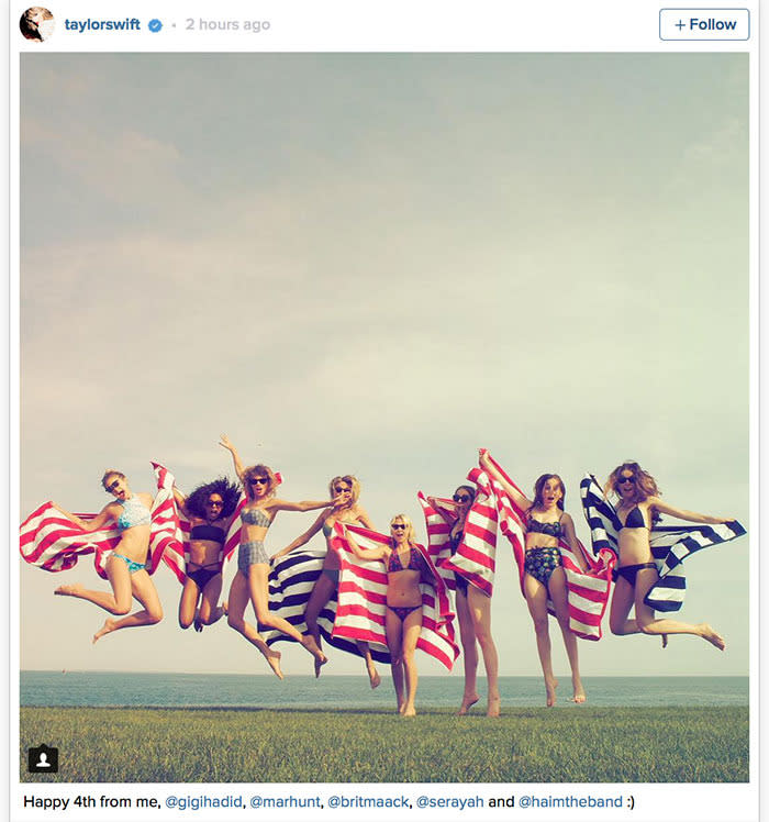 Taylor Swift 4th of July 2015 party.