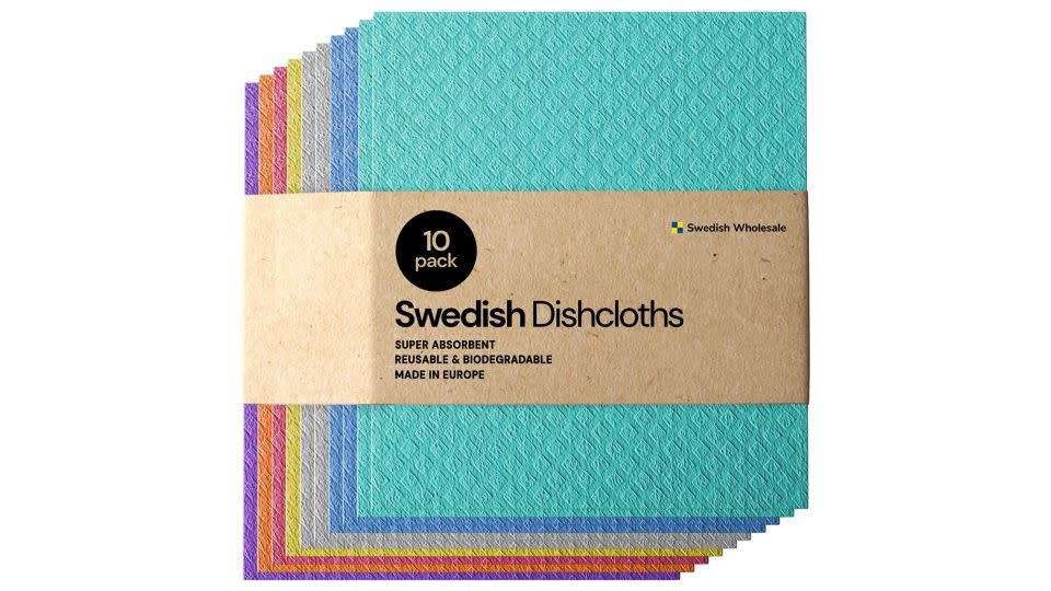 Swedish Dishcloth Cellulose Sponge Cloths, 10-Pack - Amazon