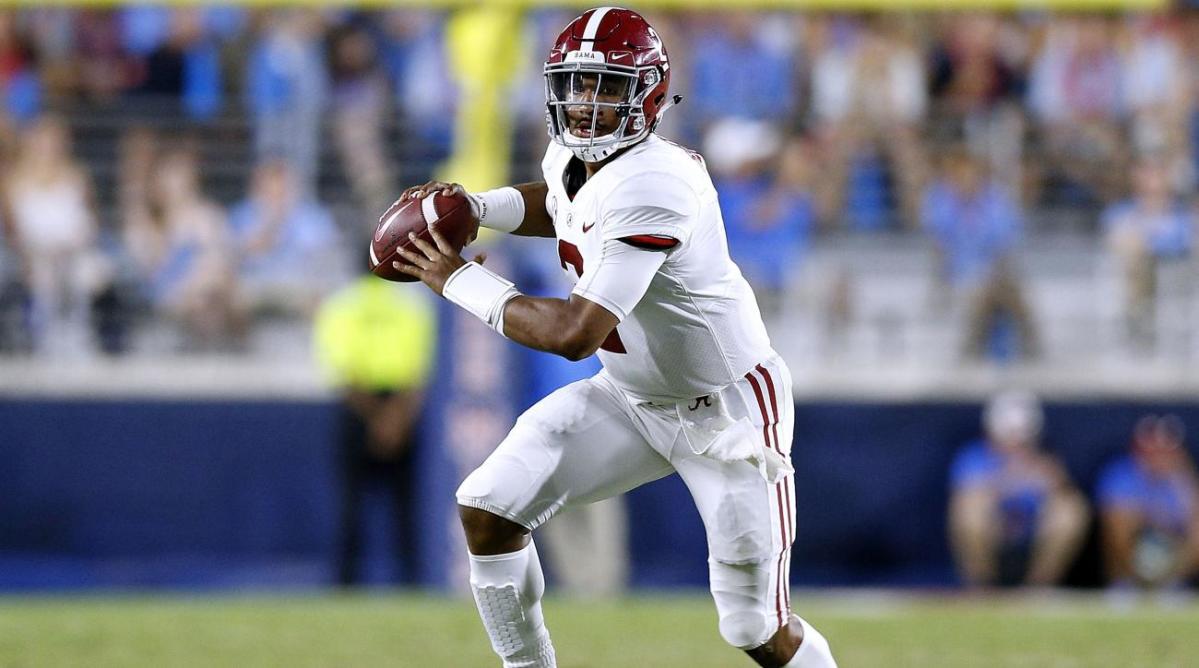 Jalen Hurts reacts to Alabama's tough national championship loss