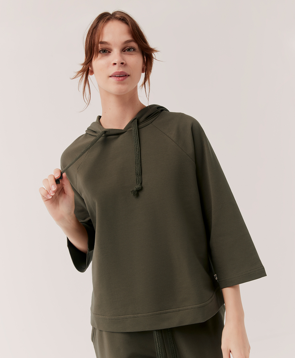 <h2>Pact</h2><br>Known for its affordable selection of sustainable closet essentials, Pact recently added a new selection of loungewear styles to the mix. <br><em><br>Shop <strong><a href="https://go.skimresources.com?id=30283X879131&xs=1&url=https%3A%2F%2Fwearpact.com%2F" rel="nofollow noopener" target="_blank" data-ylk="slk:Pact" class="link ">Pact</a></strong></em><br><br><strong>PACT</strong> Bounce Ruffle Waist Pant, $, available at <a href="https://go.skimresources.com/?id=30283X879131&url=https%3A%2F%2Fwearpact.com%2Fwomen%2Fapparel%2Fpants%2520%26%2520shorts%2Fbounce%2520ruffle%2520waist%2520pant%2Fwa1-wbw-dkc" rel="nofollow noopener" target="_blank" data-ylk="slk:PACT" class="link ">PACT</a><br><br><strong>PACT</strong> Bounce Bell Sleeve Hoodie, $, available at <a href="https://go.skimresources.com/?id=30283X879131&url=https%3A%2F%2Fwearpact.com%2Fwomen%2Fapparel%2Fhoodies%2520%26%2520sweatshirts%2Fbounce%2520bell%2520sleeve%2520hoodie%2Fwa1-wbh-gpl" rel="nofollow noopener" target="_blank" data-ylk="slk:PACT" class="link ">PACT</a>