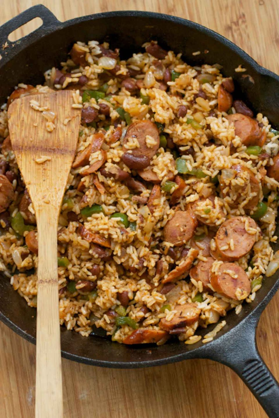 Creole Rice Skillet With Andouille Sausage