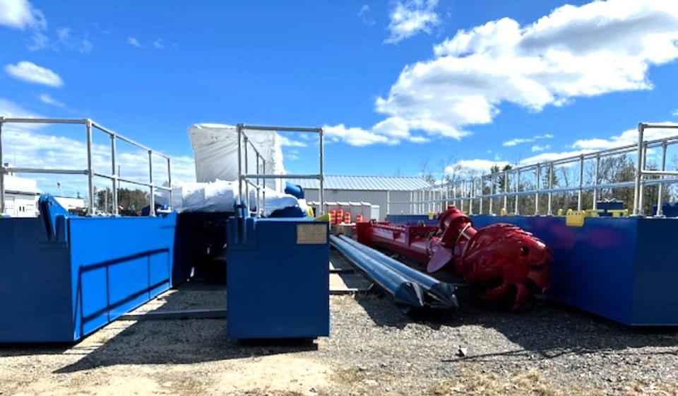 The York County government dredge will be headed to Portland soon for assembly and then down to Wells, where it will be moored in advance of dredging season.