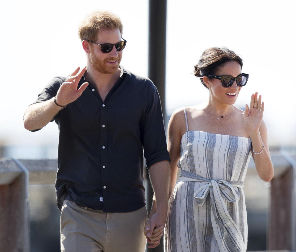 May 19th 2019 - Prince Harry The Duke of Sussex and Duchess Meghan of Sussex celebrate their first wedding anniversary. They were married at St. George's Chapel on the grounds of Windsor Castle on May 19th 2018. - File Photo by: zz/KGC-09/STAR MAX/IPx 2018 10/22/18 Prince Harry The Duke of Sussex and Meghan The Duchess of Sussex visit Kingfisher Bay Resort on Fraser Island in Australia.