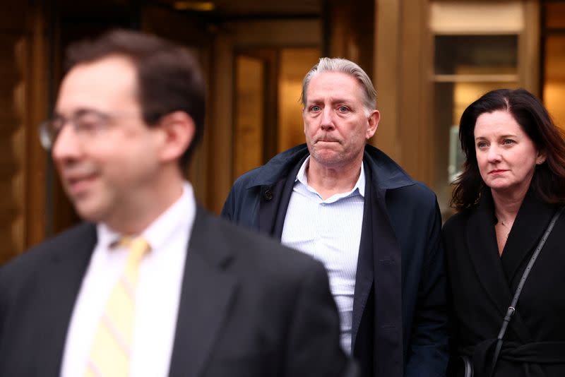 A former FBI official Charles McGonical exits Federal court in New York